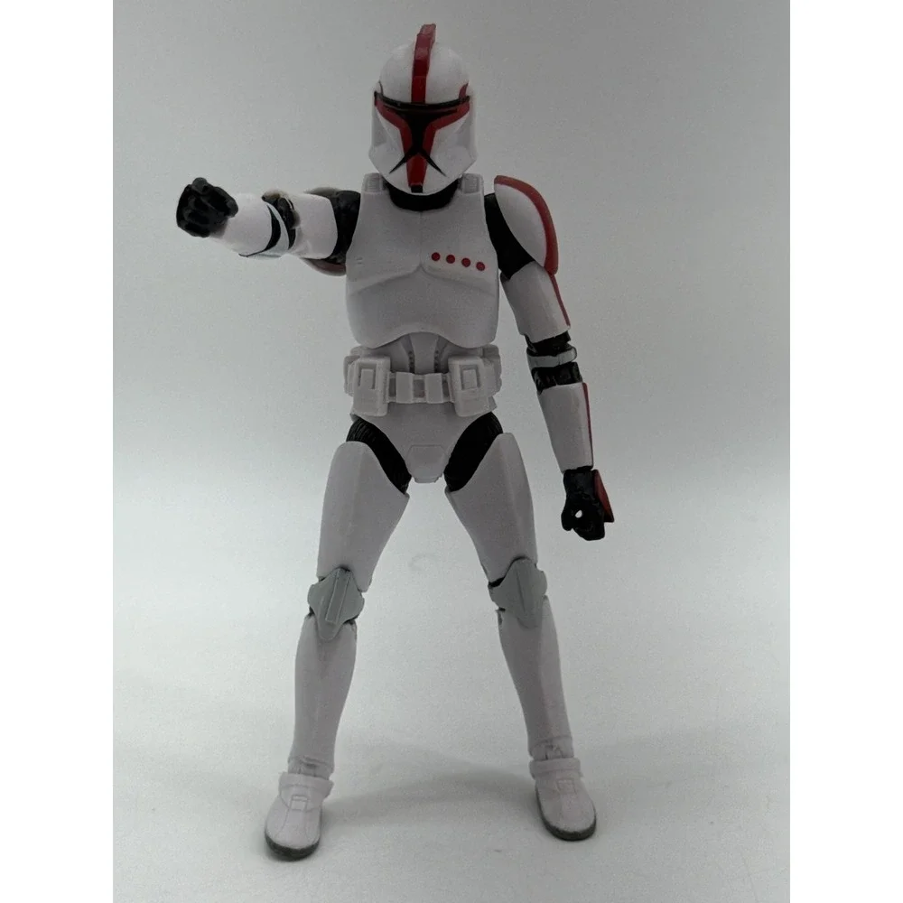 Star Wars Clone Trooper Action Figure Red & White Armor Collectible Toy